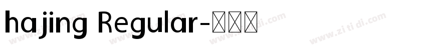 hajing Regular字体转换